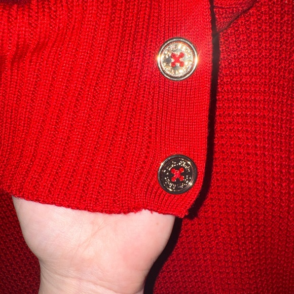 Calvin Klein Collection Scarlet Cowl Neck Sweater - Picture 4 of 4